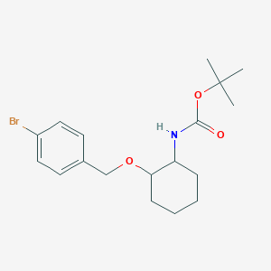 rel-tert-Butyl ((1R,2R)-2-((4-bromobenzyl)oxy)cyclohexyl)carbamate