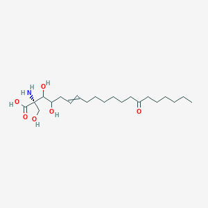 (2S)-2-amino-3,4-dihydroxy-2-(hydroxymethyl)-14-oxoicos-6-enoic acid