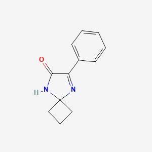 molecular formula C12H12N2O B1478619 7-Phenyl-5,8-diazaspiro[3.4]oct-7-en-6-one CAS No. 2098052-87-8