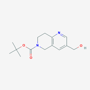 tert-Butyl 3-(hydroxymethyl)-7,8-dihydro-1,6-naphthyridine-6(5H)-carboxylate