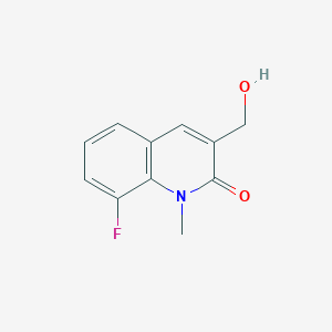 molecular formula C11H10FNO2 B1478621 8-fluoro-3-(hydroxymethyl)-1-methylquinolin-2(1H)-one CAS No. 2091633-56-4