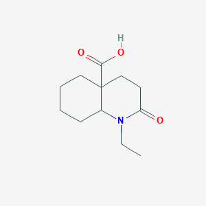 1-ethyl-2-oxooctahydroquinoline-4a(2H)-carboxylic acid
