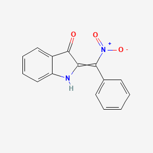 3H-Indol-3-one, 1,2-dihydro-2-(nitrophenylmethylene)-