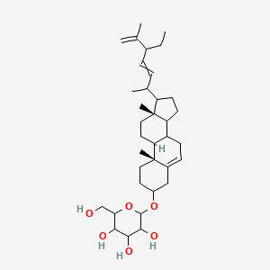 2-[[(10R,13R)-17-(5-ethyl-6-methylhepta-3,6-dien-2-yl)-10,13-dimethyl-2,3,4,7,8,9,11,12,14,15,16,17-dodecahydro-1H-cyclopenta[a]phenanthren-3-yl]oxy]-6-(hydroxymethyl)oxane-3,4,5-triol