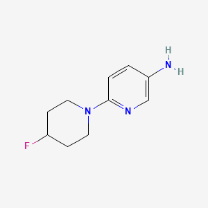 6-(4-Fluoropiperidin-1-yl)pyridin-3-amine