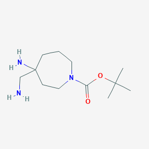 1H-Azepine-1-carboxylic acid, 4-amino-4-(aminomethyl)hexahydro-, 1,1-dimethylethyl ester