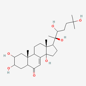 (10R,13R)-2,3,14-trihydroxy-10,13-dimethyl-17-[(2R)-2,3,6-trihydroxy-6-methylheptan-2-yl]-2,3,4,5,9,11,12,15,16,17-decahydro-1H-cyclopenta[a]phenanthren-6-one