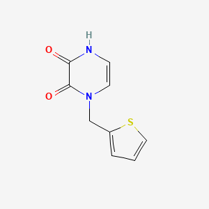 molecular formula C9H8N2O2S B1478631 1-(Thiophen-2-ylmethyl)-1,4-dihydropyrazine-2,3-dione CAS No. 2098079-33-3