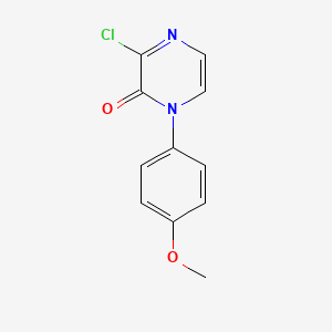 molecular formula C11H9ClN2O2 B1478632 3-chloro-1-(4-methoxyphenyl)pyrazin-2(1H)-one CAS No. 1632124-63-0