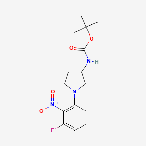 (R)-tert-Butyl (1-(3-fluoro-2-nitrophenyl)pyrrolidin-3-yl)carbamate