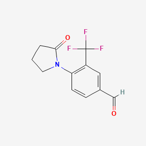 4-(2-Oxopyrrolidin-1-YL)-3-(trifluoromethyl)benzaldehyde