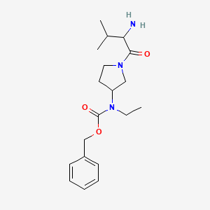 Benzyl ((R)-1-((S)-2-amino-3-methylbutanoyl)pyrrolidin-3-yl)(ethyl)carbamate