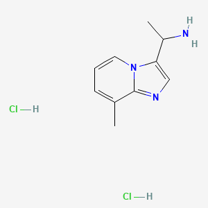 1-(8-Methylimidazo[1,2-a]pyridin-3-yl)ethanamine;dihydrochloride