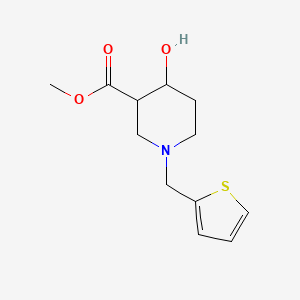 Methyl 4-hydroxy-1-(thiophen-2-ylmethyl)piperidine-3-carboxylate
