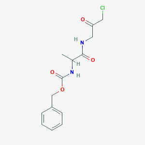 benzyl N-[1-[(3-chloro-2-oxopropyl)amino]-1-oxopropan-2-yl]carbamate