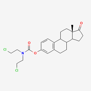 [(13S)-13-methyl-17-oxo-7,8,9,11,12,14,15,16-octahydro-6H-cyclopenta[a]phenanthren-3-yl] N,N-bis(2-chloroethyl)carbamate