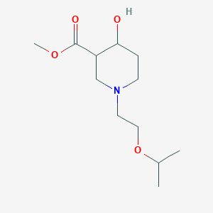 molecular formula C12H23NO4 B1478646 Methyl 4-hydroxy-1-(2-isopropoxyethyl)piperidine-3-carboxylate CAS No. 2097972-17-1