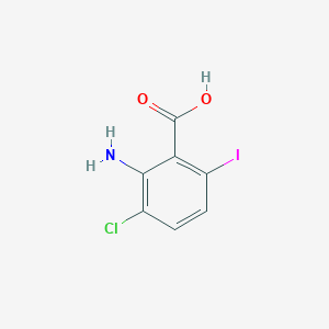 2-Amino-3-chloro-6-iodobenzoic acid