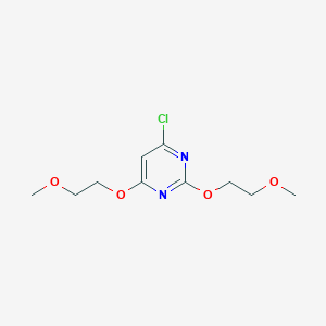 Pyrimidine, 4-chloro-2,6-bis(2-methoxyethoxy)-