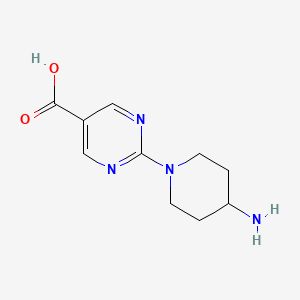 molecular formula C10H14N4O2 B1478649 Acide 2-(4-aminopipéridin-1-yl)pyrimidine-5-carboxylique CAS No. 1861761-59-2