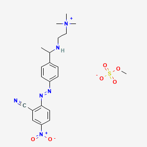 2-4-(2-Cyano-4-nitrophenyl)azophenylethylaminoethyltrimethylammonium methyl sulphate