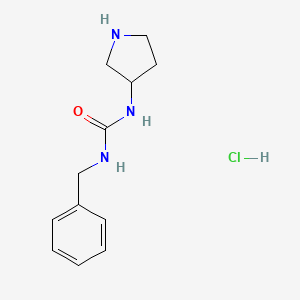 1-Benzyl-3-pyrrolidin-3-ylurea;hydrochloride