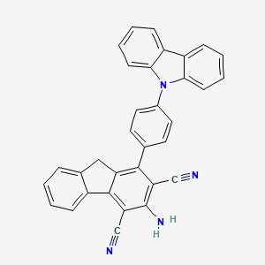 1-(4-(9H-Carbazol-9-yl)phenyl)-3-amino-9H-fluorene-2,4-dicarbonitrile