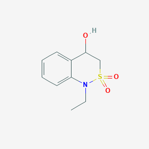 molecular formula C10H13NO3S B1478655 1-乙基-4-羟基-3,4-二氢-1H-苯并[c][1,2]噻嗪 2,2-二氧化物 CAS No. 2092798-59-7