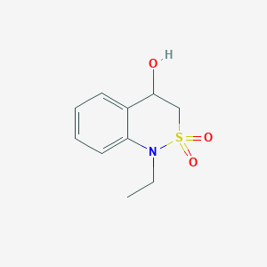 molecular formula C10H13NO3S B1478655 1-Ethyl-4-hydroxy-3,4-dihydro-1H-benzo[c][1,2]thiazin-2,2-dioxid CAS No. 2092798-59-7