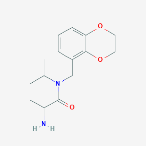 2-amino-N-(2,3-dihydro-1,4-benzodioxin-5-ylmethyl)-N-propan-2-ylpropanamide