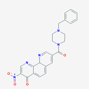 8-(4-benzylpiperazine-1-carbonyl)-3-nitro-10aH-1,10-phenanthrolin-4-one