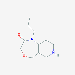 molecular formula C11H20N2O2 B1478661 1-propyloctahydropyrido[4,3-e][1,4]oxazepin-2(3H)-one CAS No. 2098121-73-2