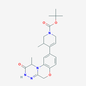 tert-butyl (S)-3-methyl-4-((R)-1-methyl-2-oxo-1,2,3,5-tetrahydrobenzo[5,6][1,4]oxazino[3,4-c][1,2,4]triazin-9-yl)-3,6-dihydropyridine-1(2H)-carboxylate