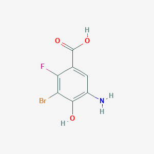 5-Amino-3-bromo-2-fluoro-4-hydroxybenzoic acid