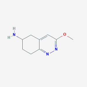 molecular formula C9H13N3O B1478670 3-Methoxy-5,6,7,8-tetrahydrocinnolin-6-amine CAS No. 2091223-42-4