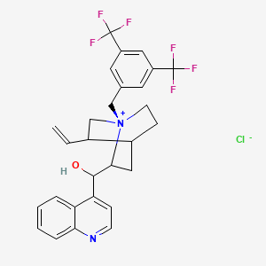 (1S,2S,4S,5R)-1-(3,5-bis(trifluoromethyl)benzyl)-2-((R)-hydroxy(quinolin-4-yl)methyl)-5-vinylquinuclidin-1-ium chloride