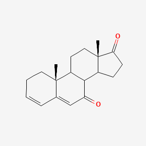 (3aS,3bR,9aR,9bS,11aS)-9a,11a-dimethyl-1H,2H,3H,3aH,3bH,4H,8H,9H,9aH,9bH,10H,11H,11aH-cyclopenta[a]phenanthrene-1,4-dione