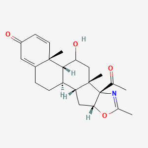 (1R,2R,4R,8S,9S,12R,13R)-8-acetyl-11-hydroxy-6,9,13-trimethyl-5-oxa-7-azapentacyclo[10.8.0.02,9.04,8.013,18]icosa-6,14,17-trien-16-one