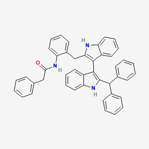 N-(2-((2'-Benzhydryl-1H,1'H-[3,3'-biindol]-2-yl)methyl)phenyl)-2-phenylacetamide