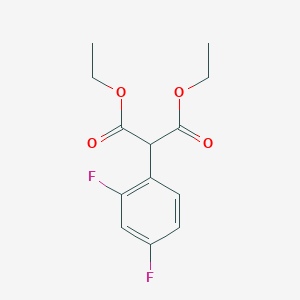 molecular formula C13H14F2O4 B147868 Diethyl (2,4-difluorophenyl)propanedioate CAS No. 137186-30-2