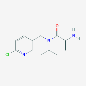 2-amino-N-[(6-chloropyridin-3-yl)methyl]-N-propan-2-ylpropanamide