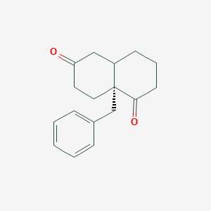 molecular formula C17H20O2 B14786801 (8aR)-8a-benzyl-3,4,4a,5,7,8-hexahydro-2H-naphthalene-1,6-dione 