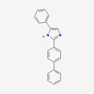 molecular formula C21H16N2 B14786878 1H-Imidazole, 2-[1,1'-biphenyl]-4-yl-5-phenyl- 