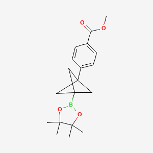 Methyl 4-(3-(4,4,5,5-tetramethyl-1,3,2-dioxaborolan-2-yl)bicyclo[1.1.1]pentan-1-yl)benzoate