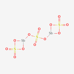 molecular formula Sb2(SO4)3<br>O12S3Sb2 B147869 Antimony sulfate CAS No. 7446-32-4