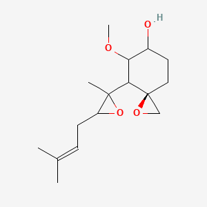 molecular formula C16H26O4 B14786992 (3R)-5-methoxy-4-[(2R)-2-methyl-3-(3-methylbut-2-enyl)oxiran-2-yl]-1-oxaspiro[2.5]octan-6-ol 