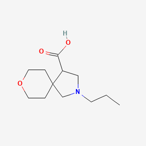 2-Propyl-8-oxa-2-azaspiro[4.5]decane-4-carboxylic acid