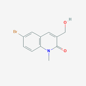 molecular formula C11H10BrNO2 B1478703 6-bromo-3-(hydroxymethyl)-1-methylquinolin-2(1H)-one CAS No. 2091714-17-7