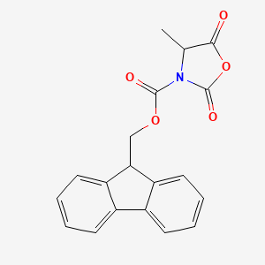 9H-fluoren-9-ylmethyl 4-methyl-2,5-dioxo-1,3-oxazolidine-3-carboxylate