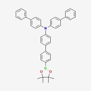 molecular formula C42H38BNO2 B14787079 4'-(Dibiphenyl-4-ylamino)biphenyl-4-boronic acid pinacol ester 